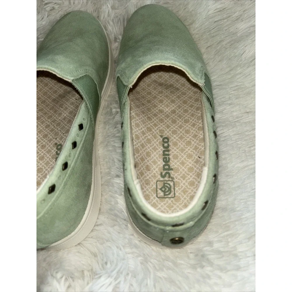 NWOB Spenco Suede Slip On Flat Shoes Size 7.5B - Picture 5 of 10